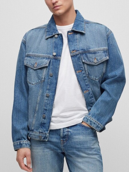 BOSS -Campera de jean, regular fit, LAKEWOOD Azul