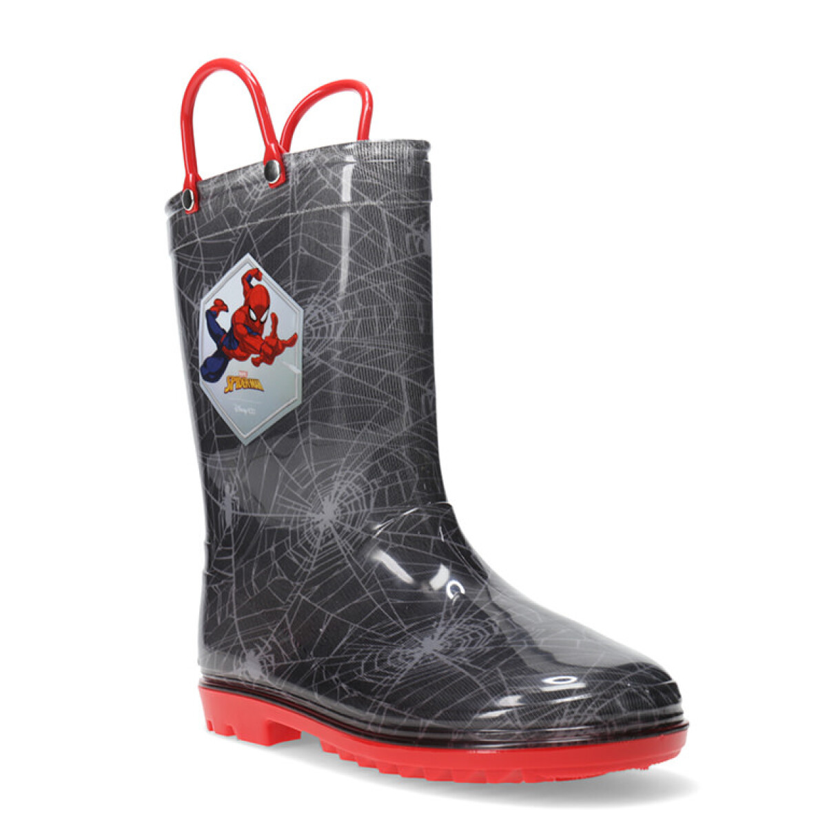 Botas Infantiles Disney de LLuvia Spider Man - Negro - Rojo 