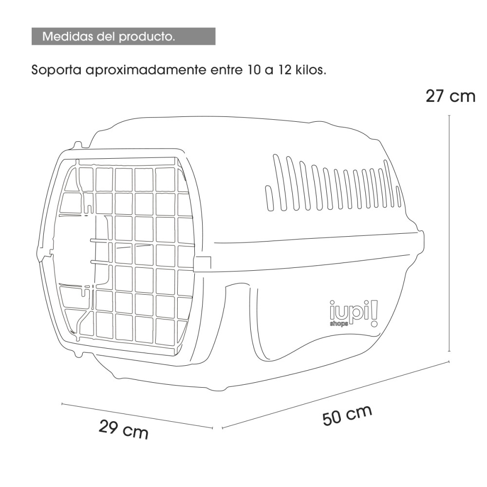 Transportadora Para Perro Y Gatos Chicos Varios Colores Color marrón claro