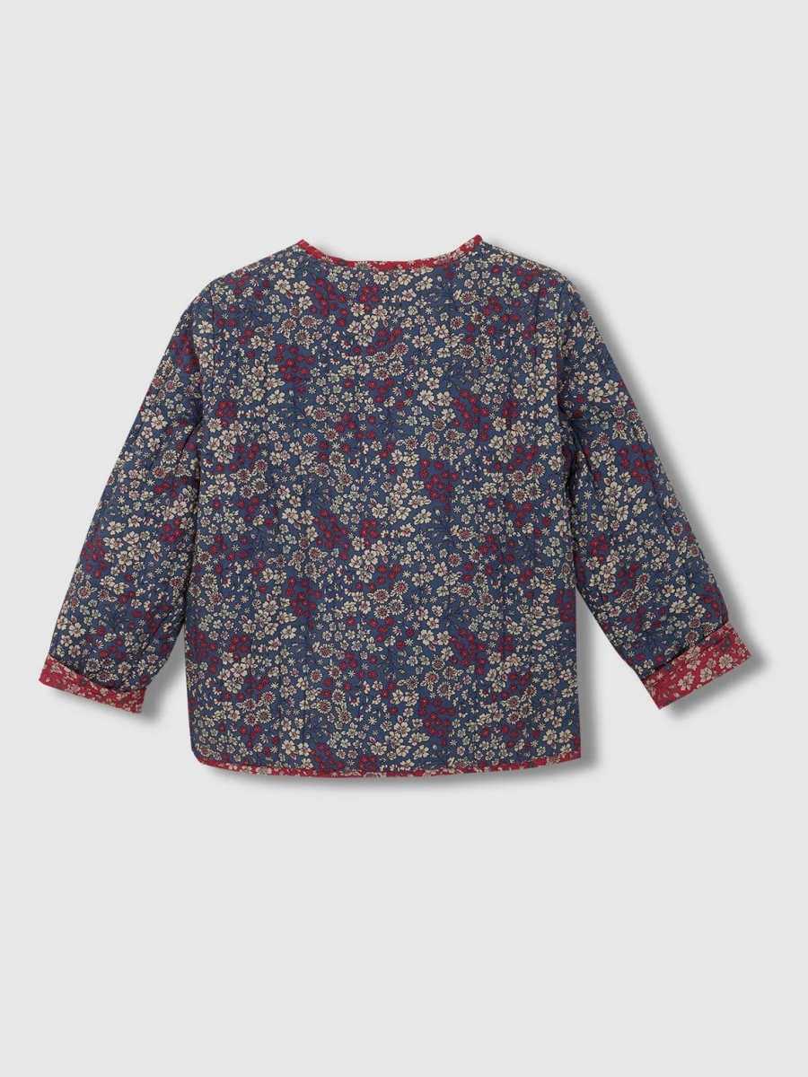 Chaqueta Acolchada Reversible Azul Viejo