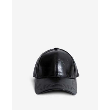 Gorra Efecto Charol Negro