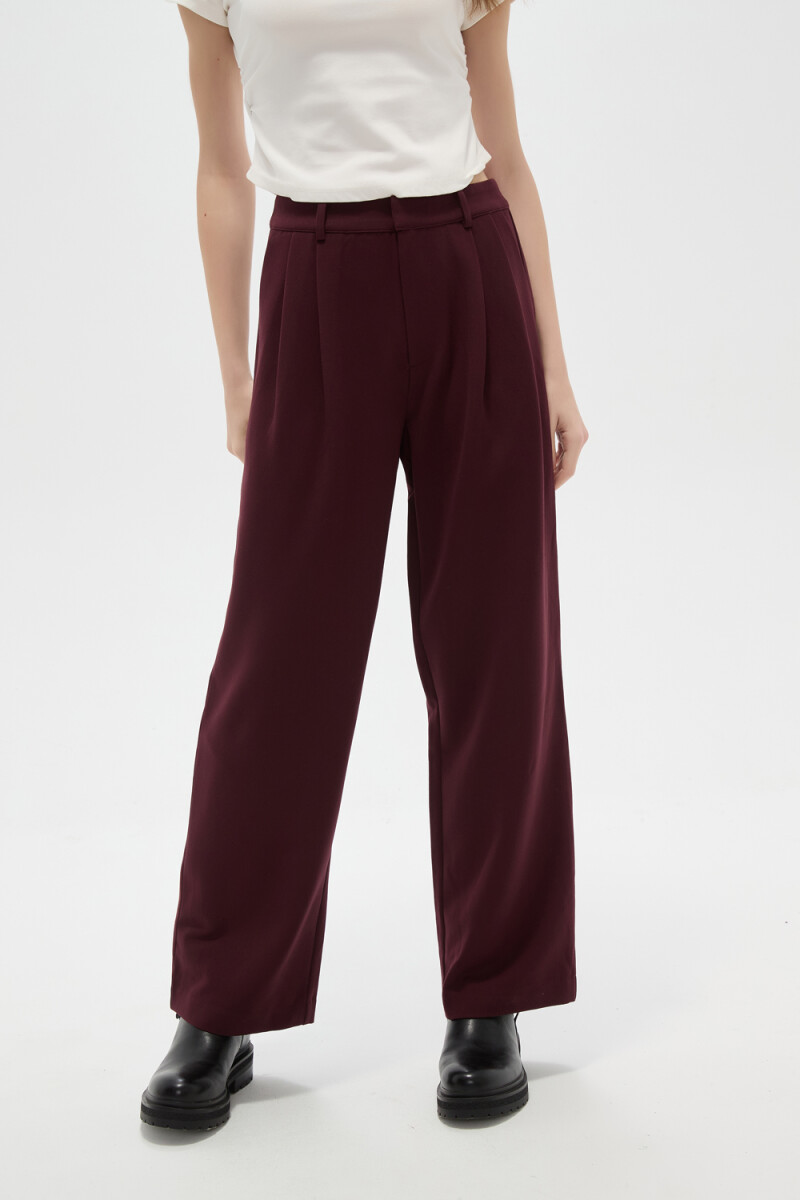 Pantalon Delune - Cereza Oscuro 