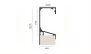 Perfil tirador c/tapa RM 053 champagne 3 mts Perfil Tirador C/tapa Rm 053 Champagne 3 Mts