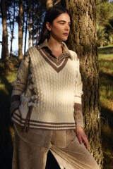Sweater Preppy Crudo/Vison