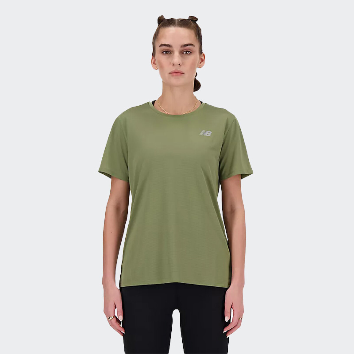Remera New Balance Short Sleeve - Verde 