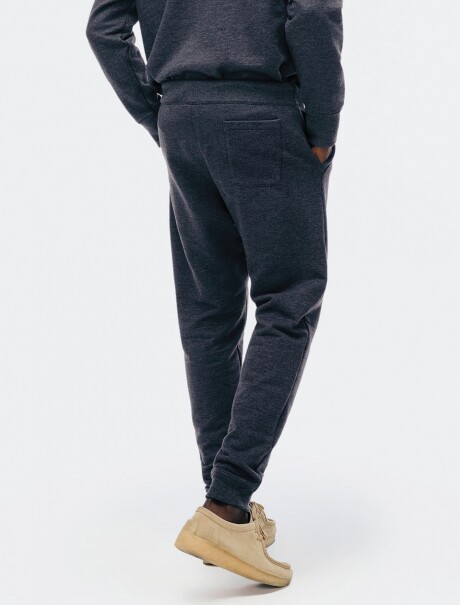 PANTALONES DEPORTIVOS BÁSICOS CON FORRO POLAR Gris Oscuro