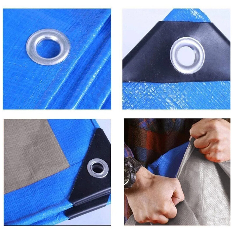 Lona impermeable premium 4x3 mts uv Reforzada AZUL