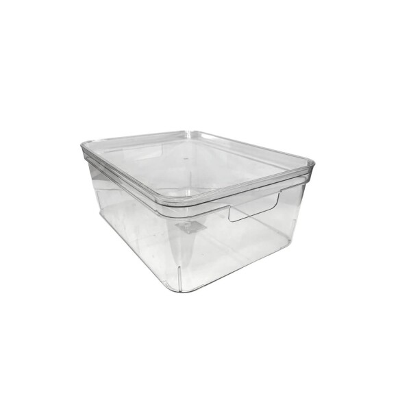 CAJA ORGANIZADOR ACRILICO C/TAPA 36X27X14CM Sin color