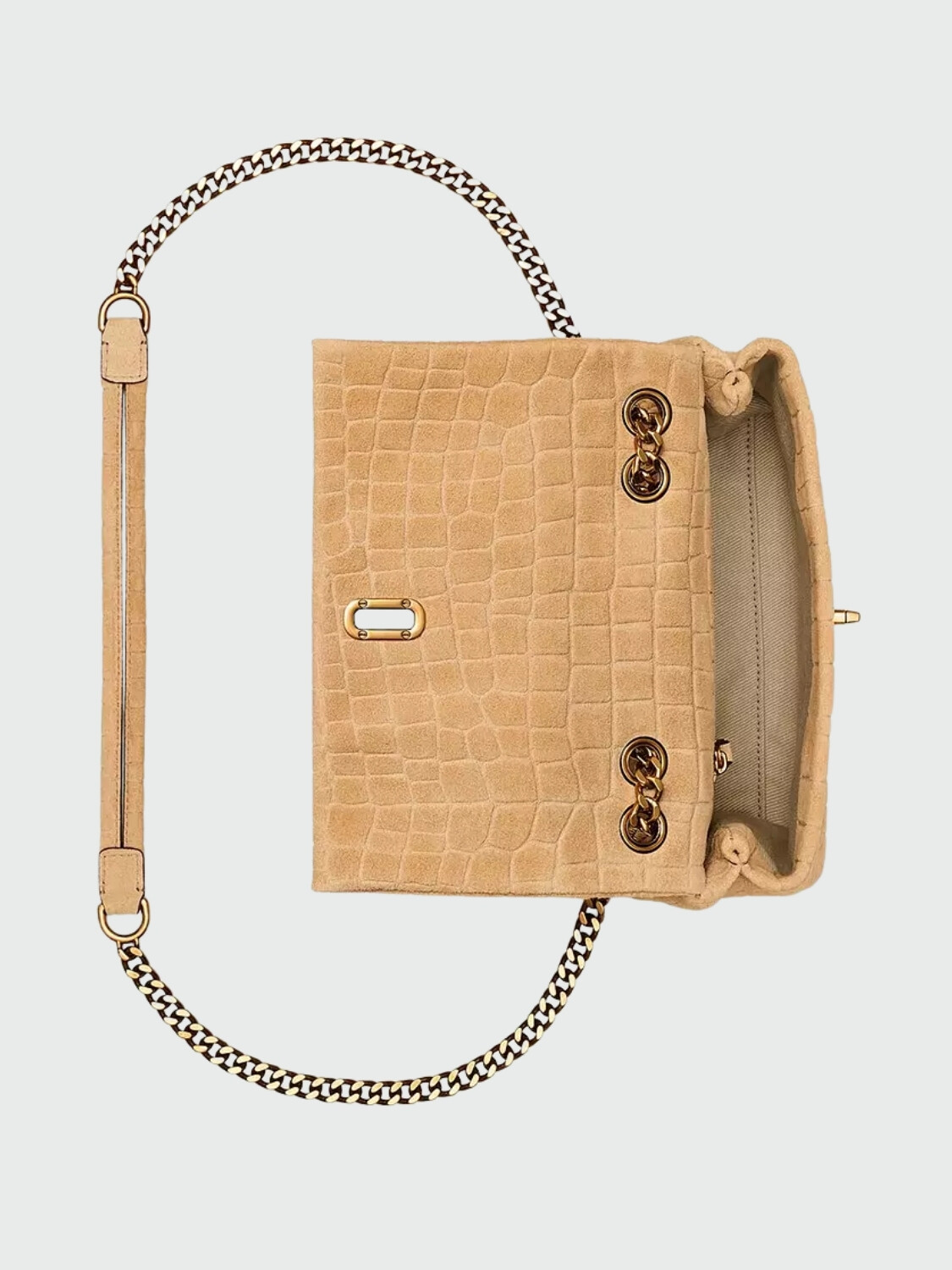 MARC JACOBS - THE SLIM DUAL CHAIN SHOULDER Gris