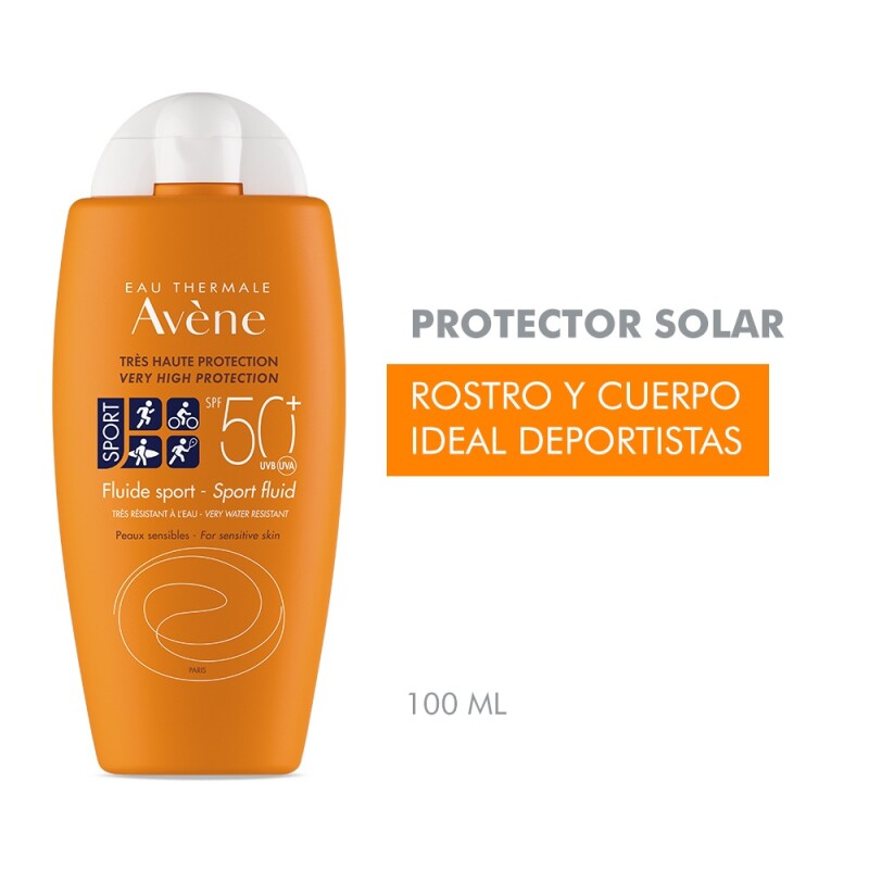 Protector Solar Avene Fluido Sport Spf50+. 100 Ml. Protector Solar Avene Fluido Sport Spf50+. 100 Ml.