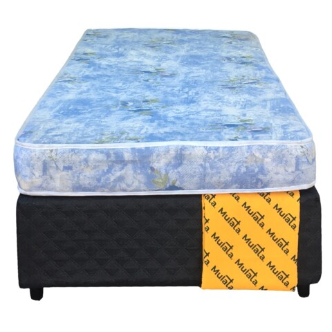 Sommier AUSTRAL - 1 Plaza - Espuma - Reversible - Suave - Base Box Madera - 80x188x53 cm Sommier AUSTRAL - 1 Plaza - Espuma - Reversible - Suave - Base Box Madera - 80x188x53 cm