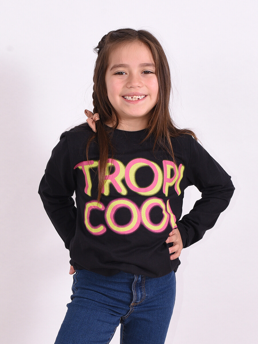 REMERA COOL - NEGRO 