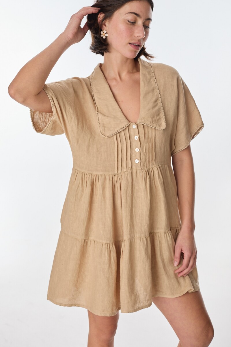 Vestido New Castello - Beige 