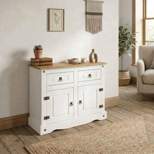 Aparador - 2 Puertas y 2 Cajones - Linea Mexicana Aparador - 2 Puertas y 2 Cajones - Linea Mexicana