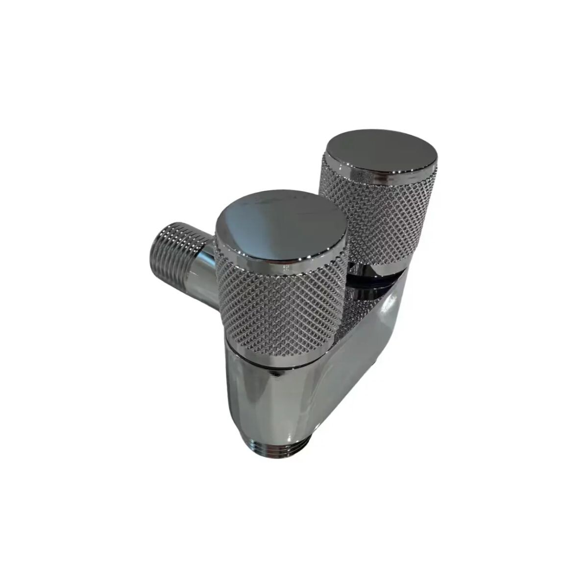 Llave Paso Doble C 2 Llaves Corta Ac Cromado 