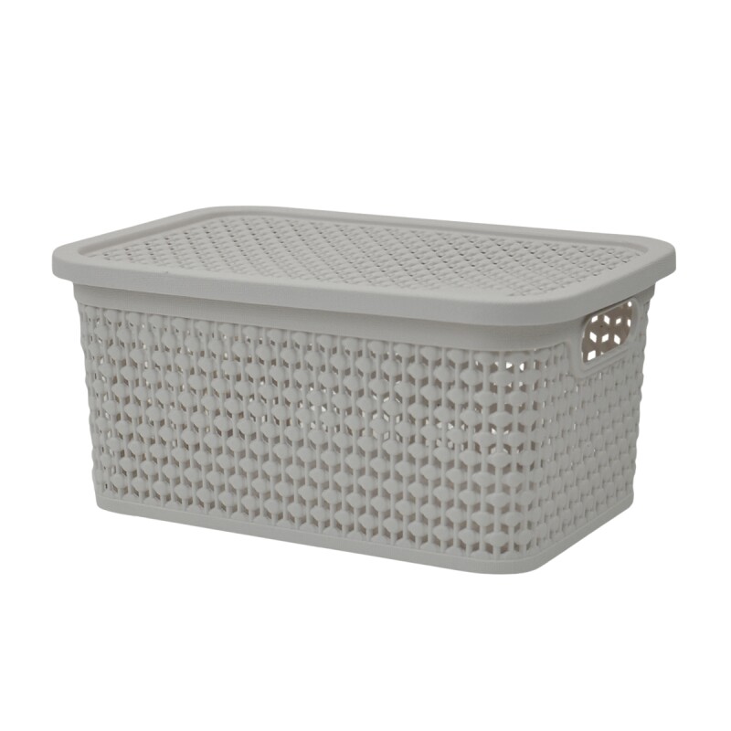 Caja simil ratán 2,5 Lts CAPPUCCINO
