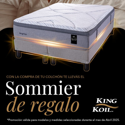 Colchón Brighton con Sommier Super King 200x200 (con sommier de regalo)