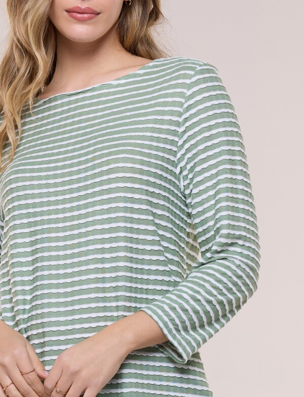 Blusa Marinera Manga 3/4 VERDE