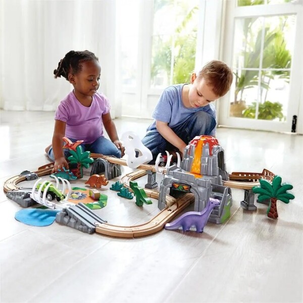 Pista tren aventuras DINO HAPE Pista tren aventuras DINO HAPE