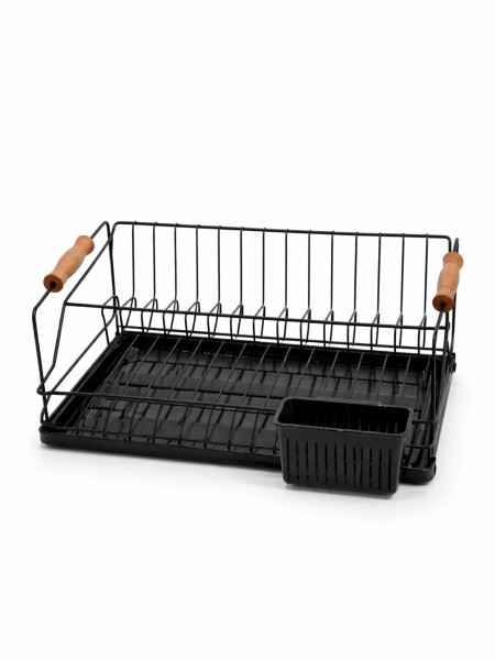 ESCURRIDOR VAJILLA METAL DOS NIVELES NEGRO (V)