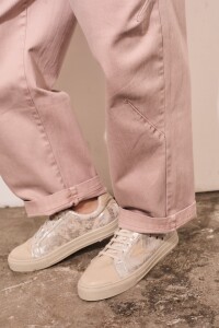 Jean Baggy Barrel Rosa