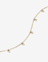 Collares Cortos Strass Collar Corto Con Cubic - Dorado