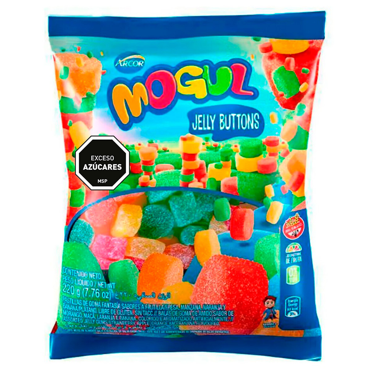 Gelatina Mogul Jelly Buttons 220g 