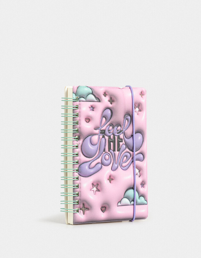 Anotadores Cuadernos y Memos Estampados Cuaderno A6 Con Tapa De Pvc Con Relieve - Combinacion Multicolor