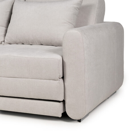 Sofá Cama Parma - Tela Microfibra TC1009 (Plata)