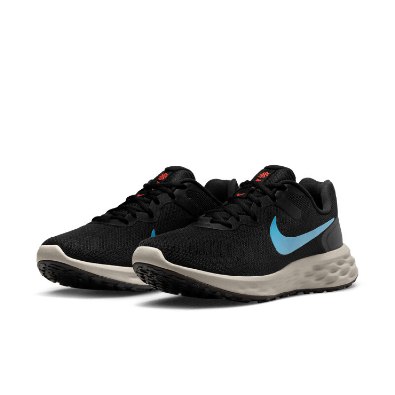 Championes Nike Revolution 6 de Hombre - DC3728-012 Negro-celeste