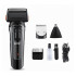 Afeitadora Cortadora De Pelo Barba inalámbrica HTC 3 En 1 Color Negro