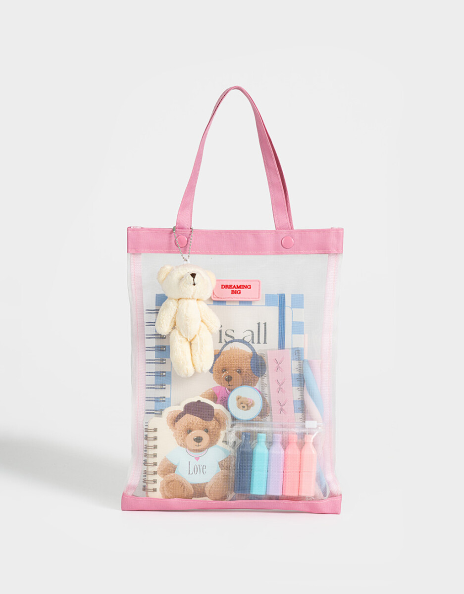 Set De Librería En Cartera Teddy 
