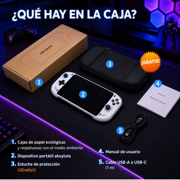 Consola Portátil Abxylute Gaming 4/64gb 7" CONSOLA PORTATIL ABXYLUTE GAMING 4/64