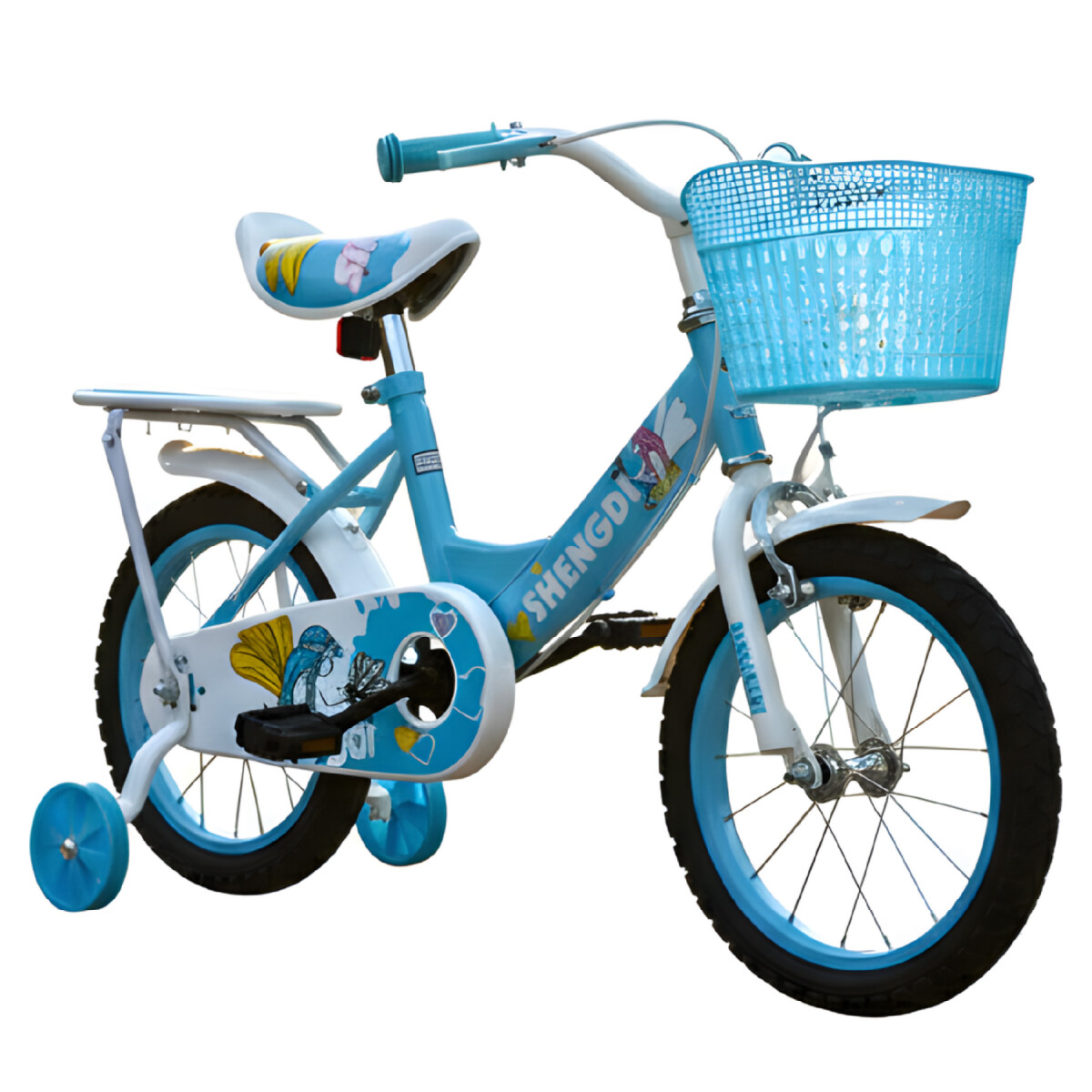 Bicicleta infantil Shengdi Rodado 14 Canasto Parrilla Hadas - Bicicleta infantil Shengdi Rod 14 Canasto Parrilla Rueditas 