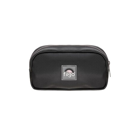 Cartuchera Filgo Oval Negra y Rosada