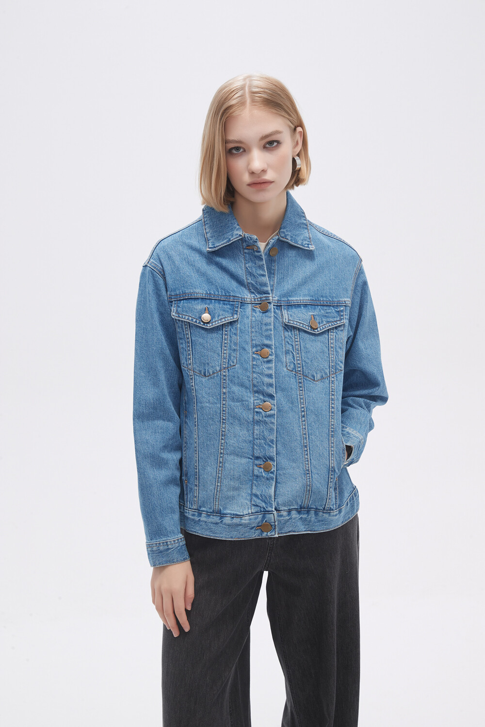 Campera Forest Azul Grisaceo