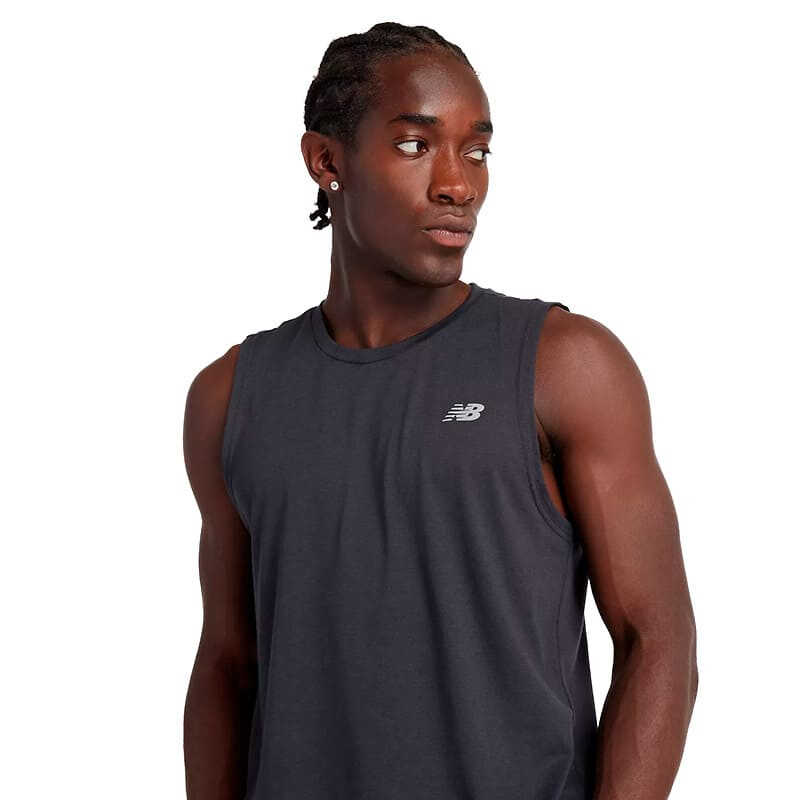 Musculosa New Balance de Hombre - MT43200BK Negro