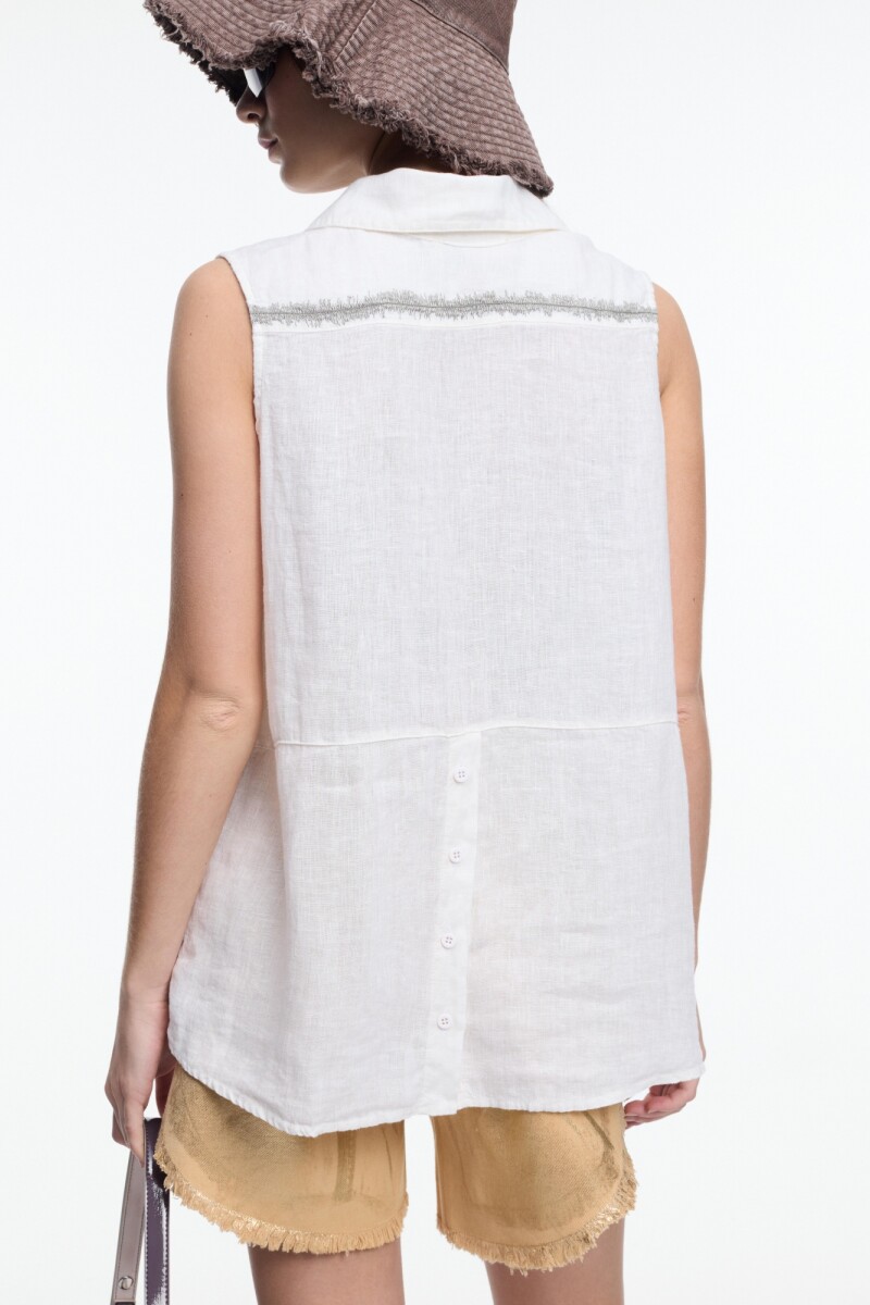 CAMISA SIN MANGAS Crudo