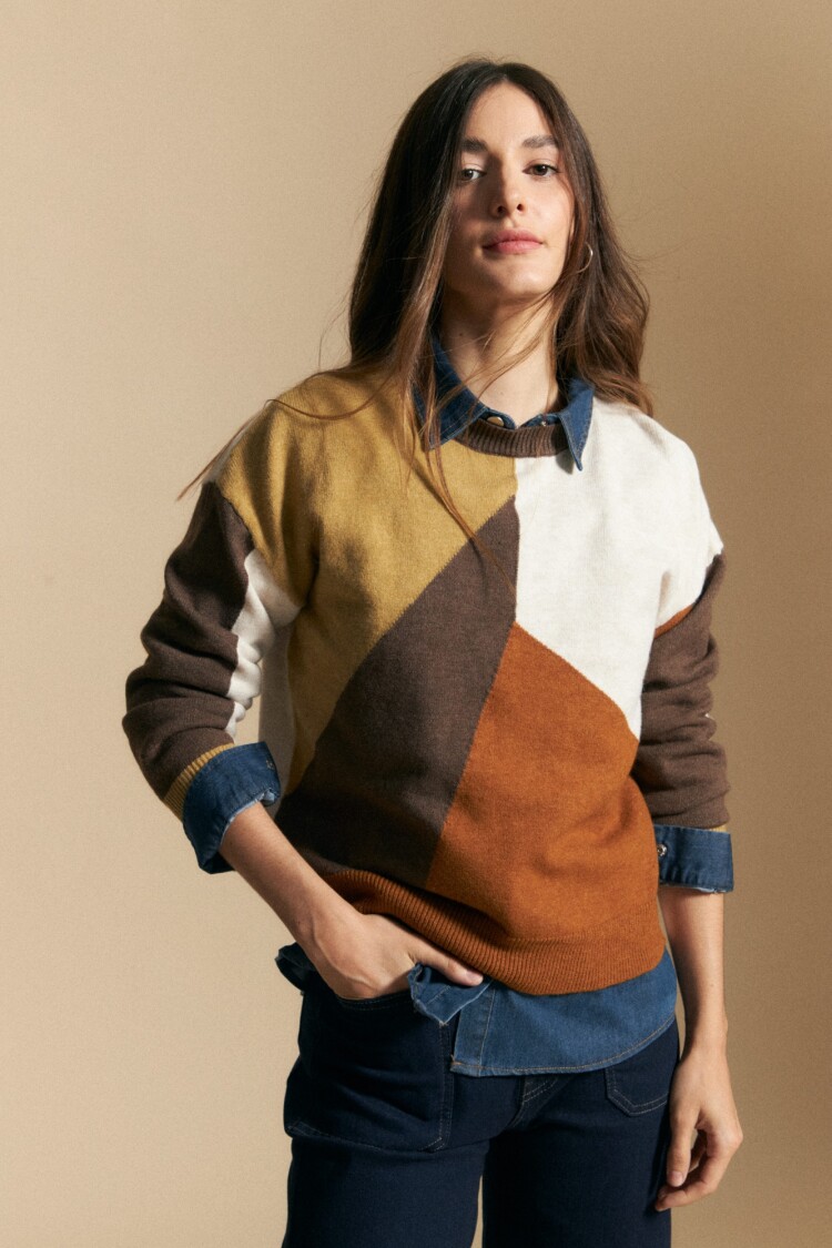 SWEATER TAURE Marron