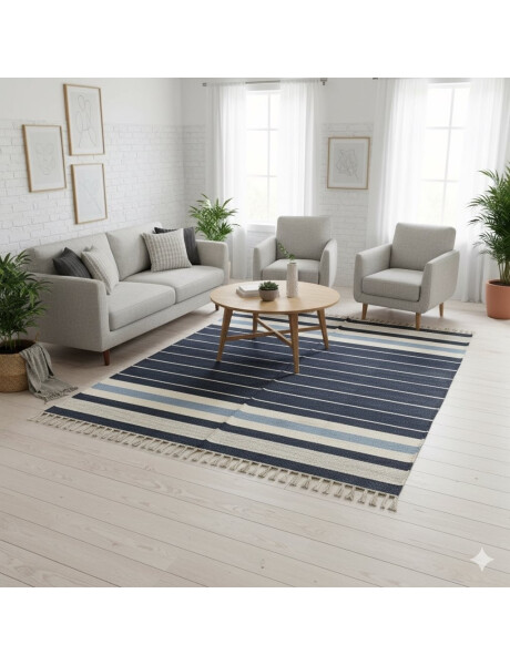 ALFOMBRA C/FLECOS 150X210CM CENTRO AZUL ALFOMBRA C/FLECOS 150X210CM CENTRO AZUL