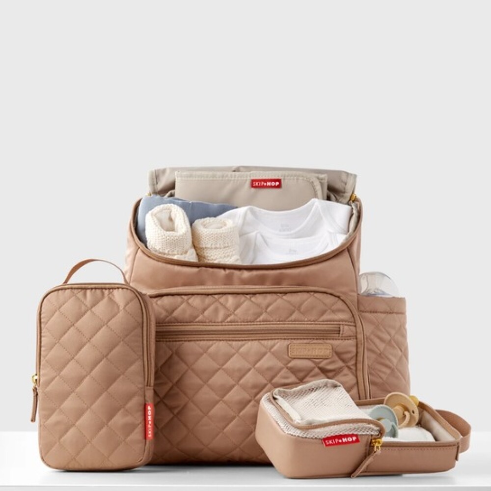 Mochila maternal Forma SKIP HOP beige