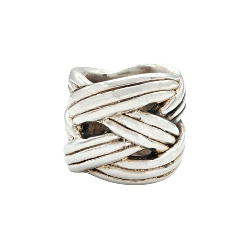 Anillo Entrelazado-Plata 925 Inflada-Sin Piedra-AN3075 sinpiedra