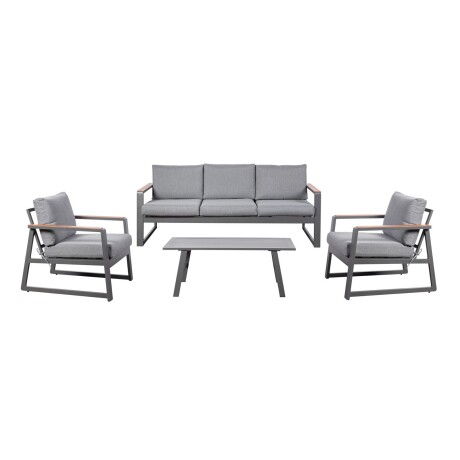 SET DE LIVING ALUMINIO GRIS TENERIFE