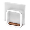 Servilletero madera y acero inox cromo Servilletero madera y acero inox cromo