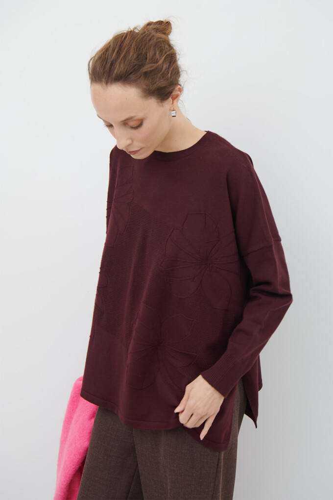 BUZO AMAPOLA BURDEOS