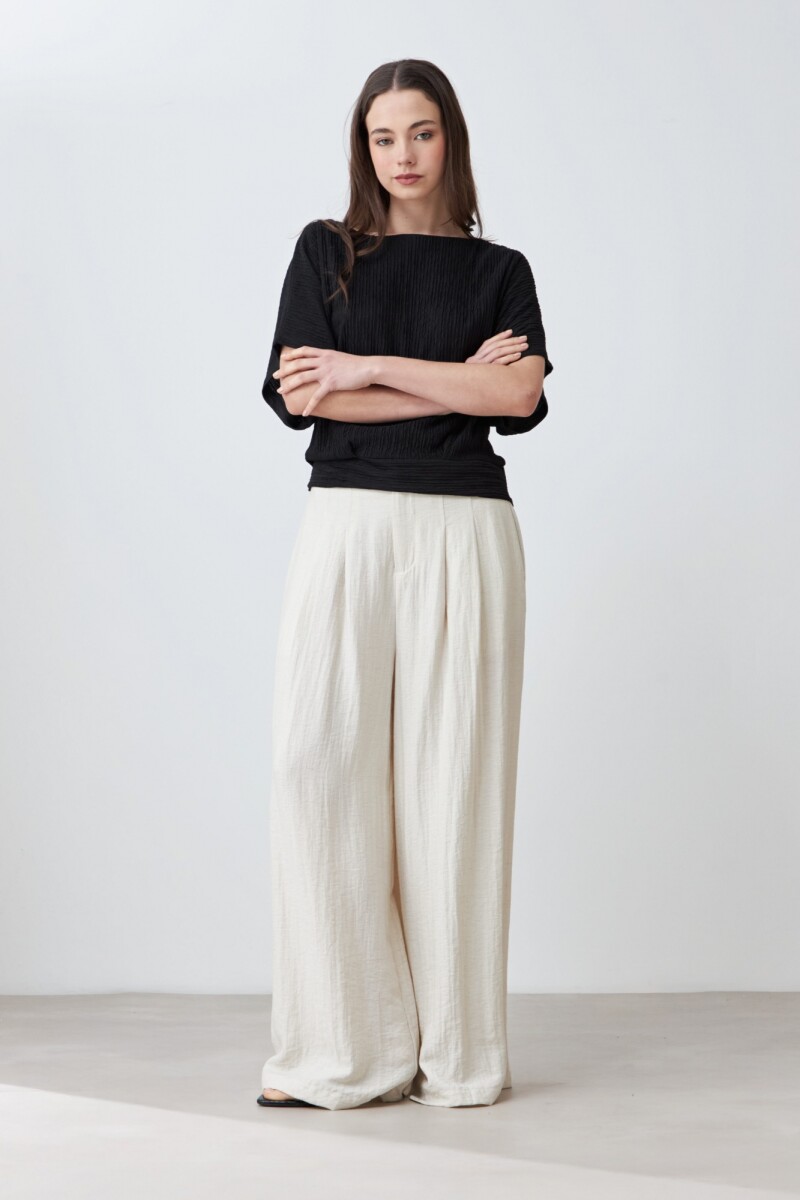 Blusa amasada negro