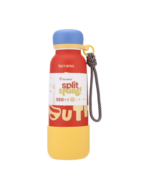 Botella Térmica Infantil Split Spring 550mL. Rojo