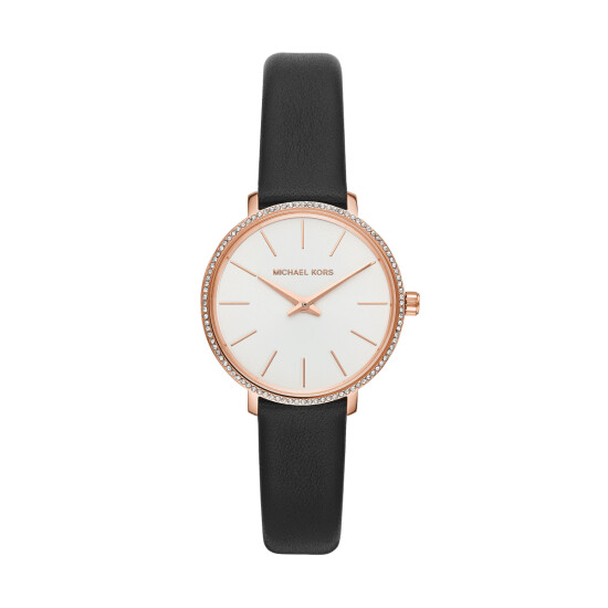 Reloj Michael Kors Fashion Cuero Negro 0