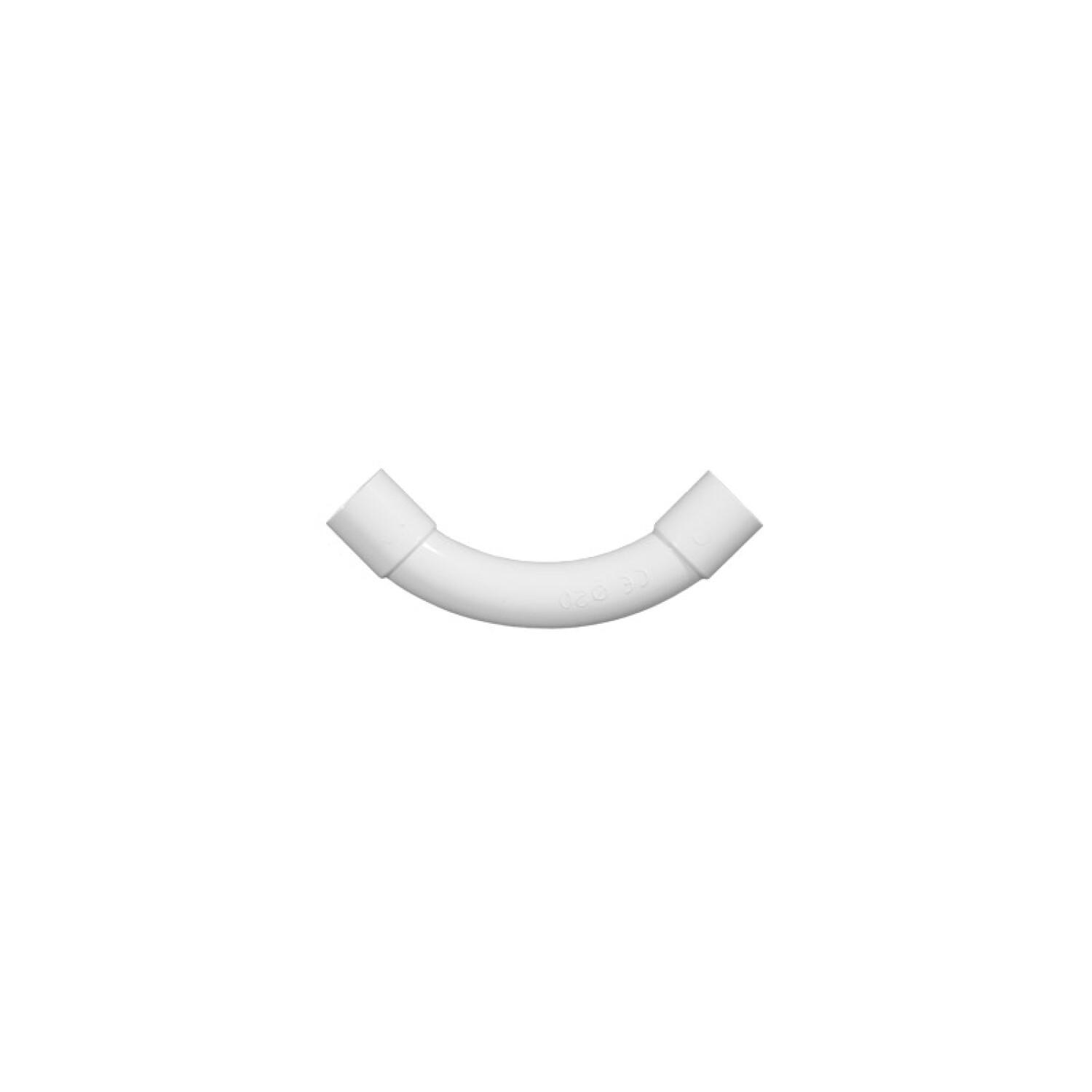 Codo 90° plástico blanco sin rosca, diámetro 20mm - C33320 — Fivisa