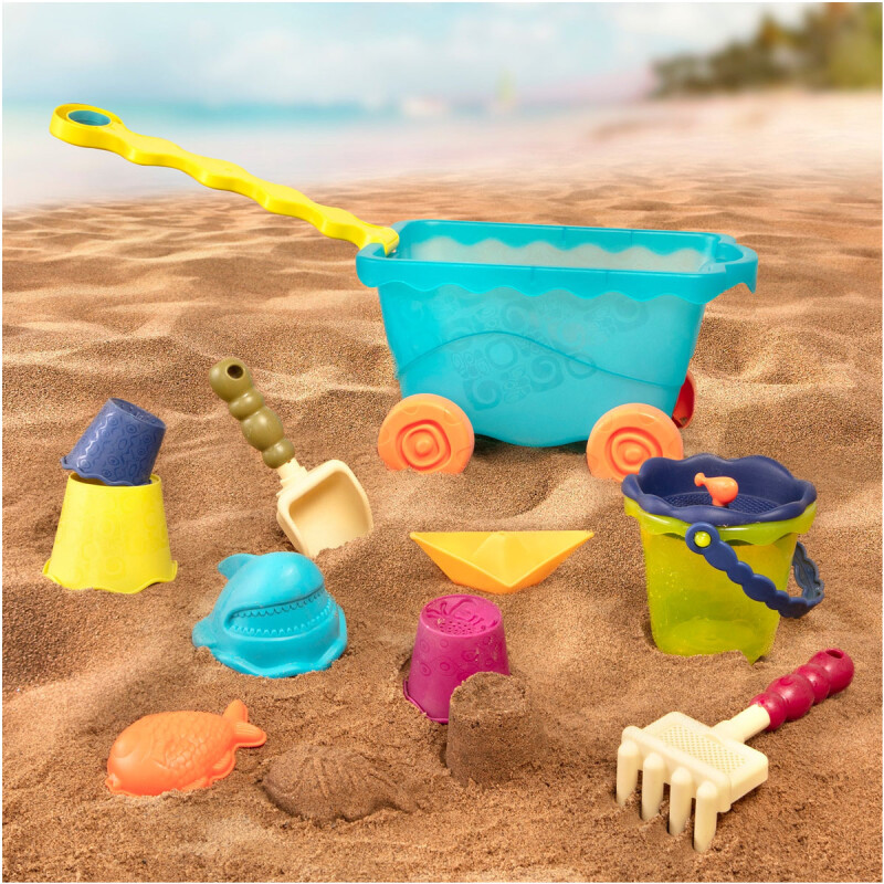 Carrito y juguetes de playa B. Toys Carrito y juguetes de playa B. Toys